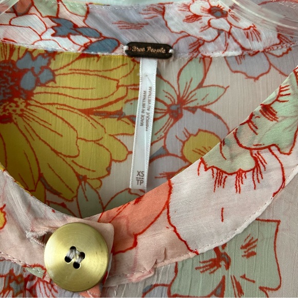 Free People Floral Button Down Dress - Picture 2 of 6